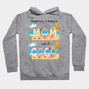 Happiness Is Being A Mom And Gogo Summer Beach Happy Mother's Hoodie